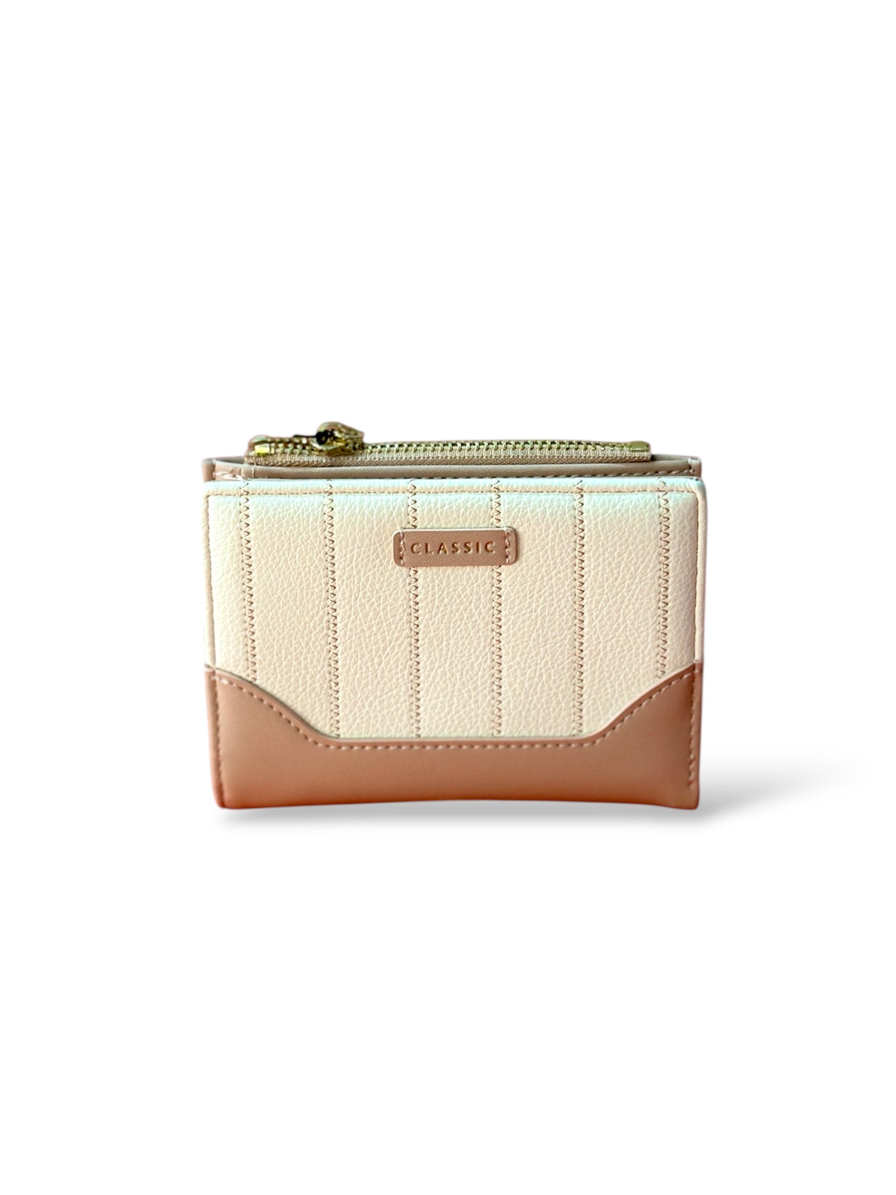 Classic Compact Women’s Wallet – Elegant PU Leather Mini Purse with Zipper Coin Pocket & Multi Card Slots