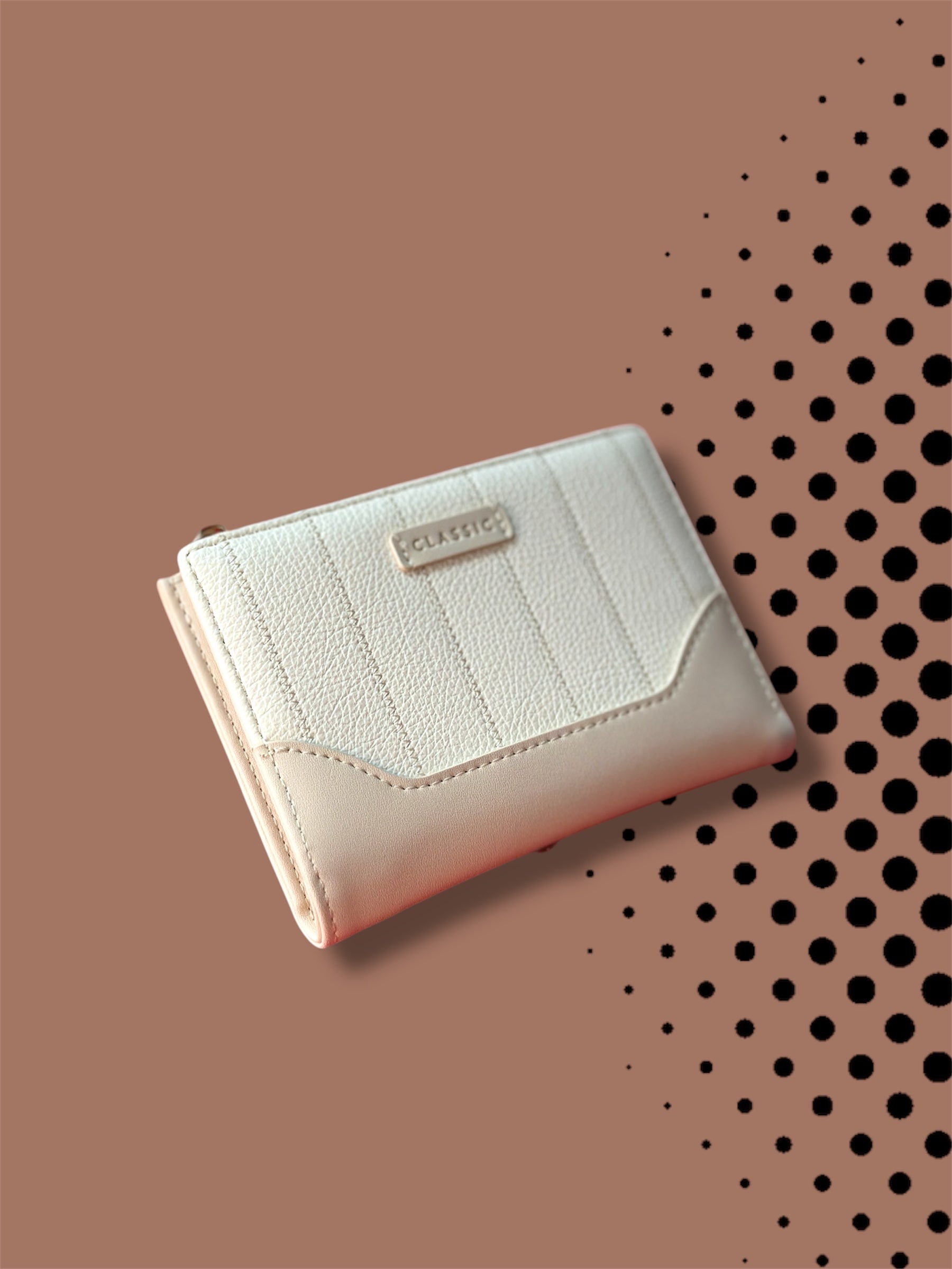 Classic Compact Women’s Wallet – Elegant PU Leather Mini Purse with Zipper Coin Pocket & Multi Card Slots