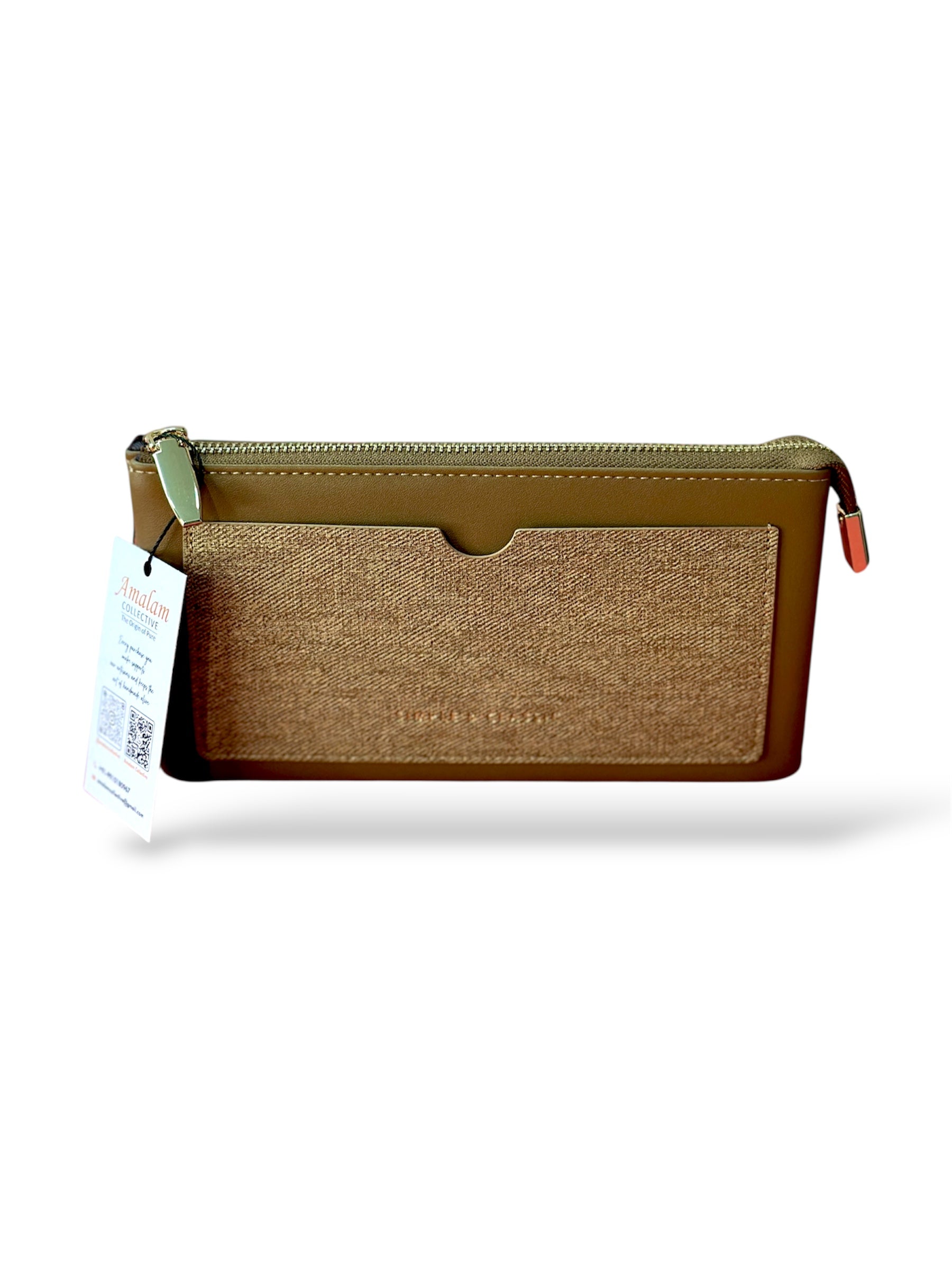 Slim Multi-Compartment Wristlet Wallet
