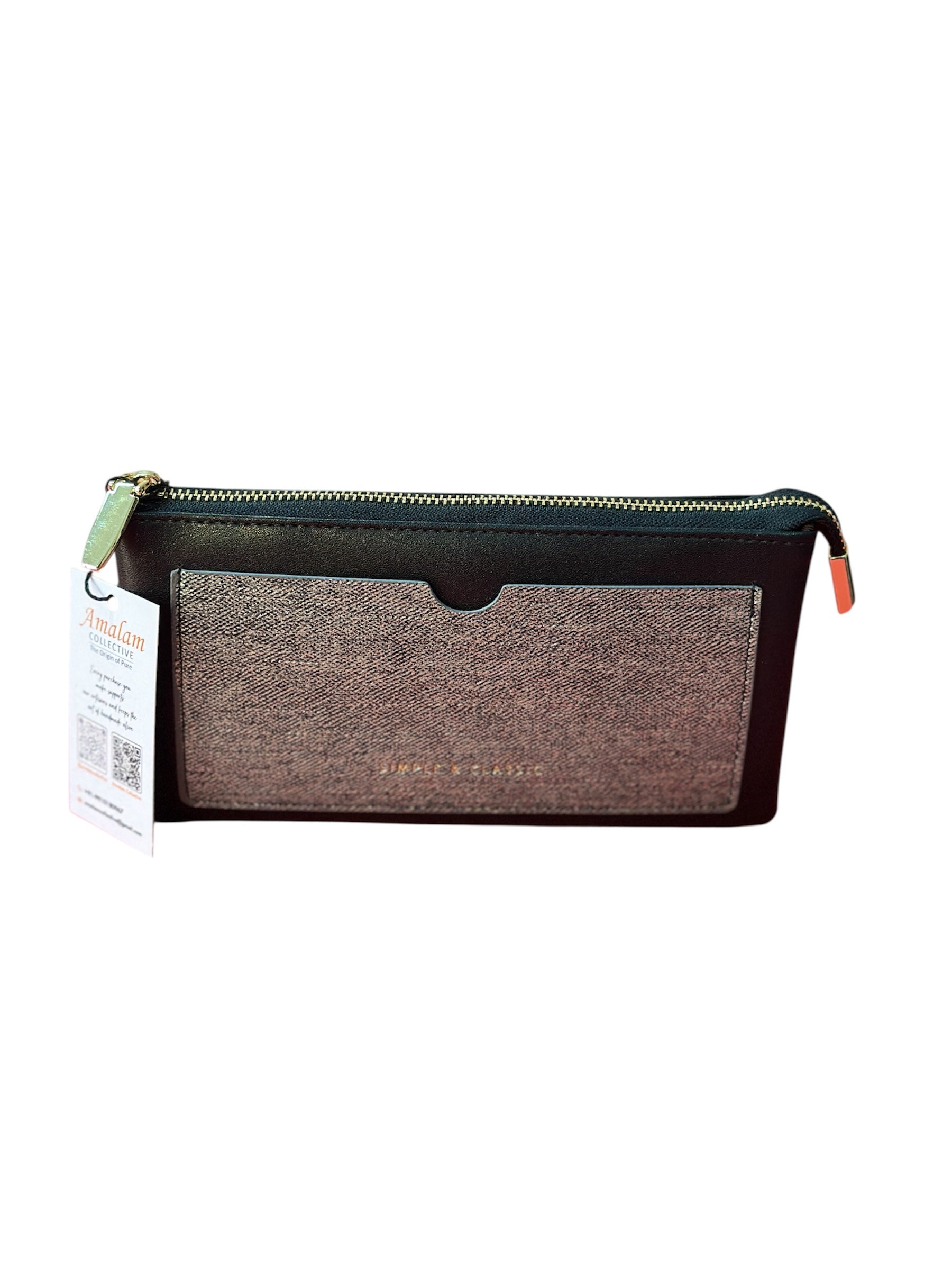Slim Multi-Compartment Wristlet Wallet