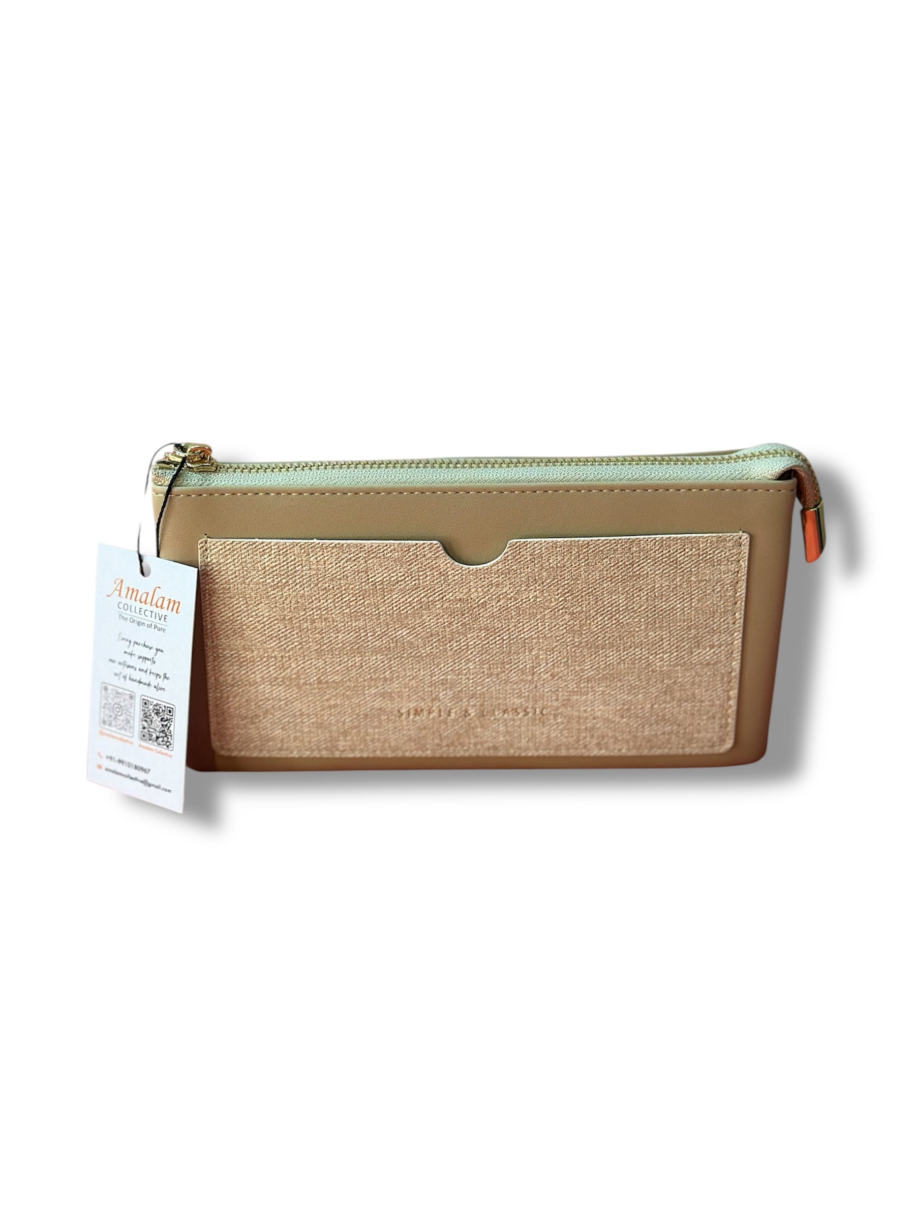 Slim Multi-Compartment Wristlet Wallet
