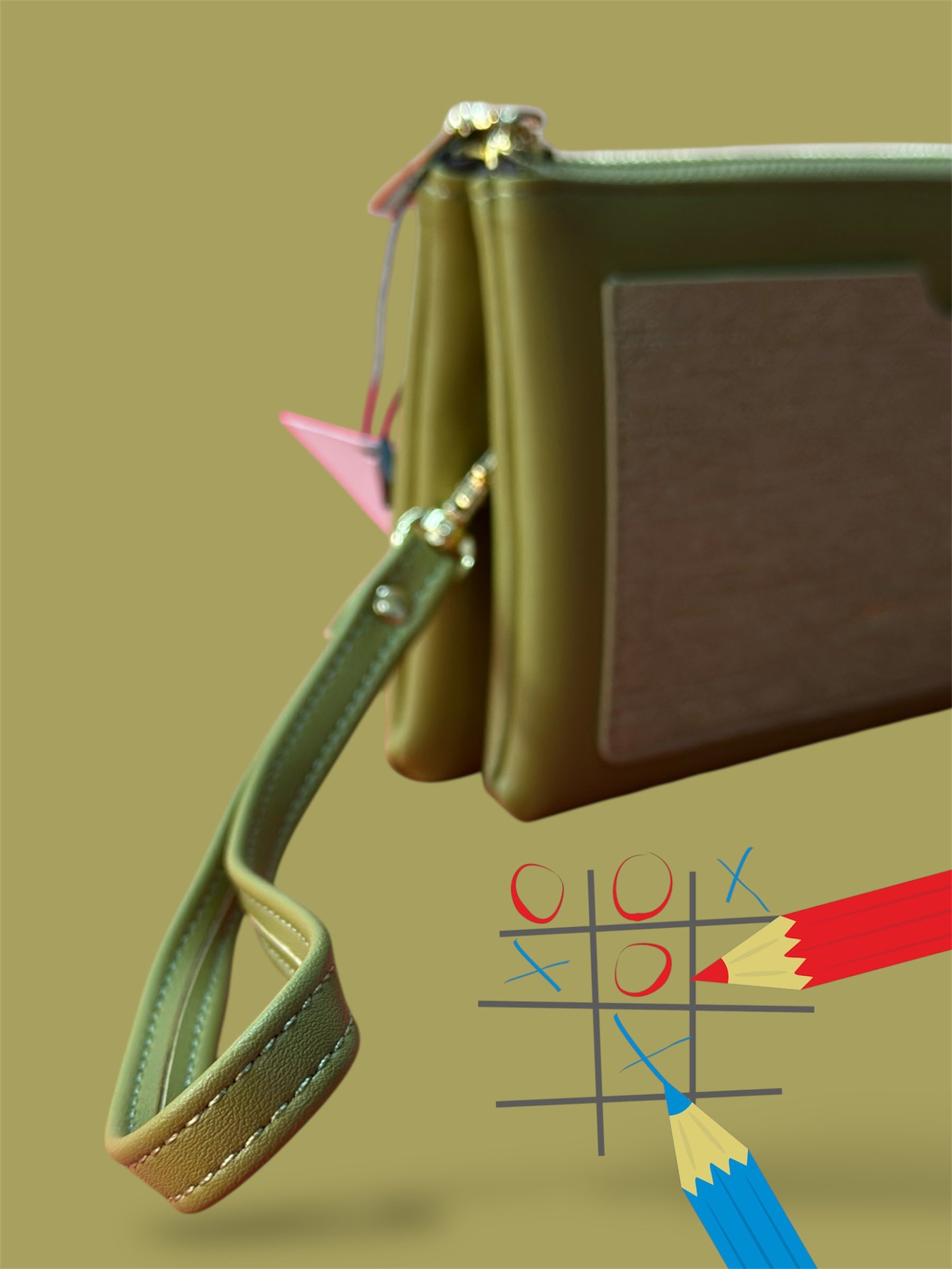 Slim Multi-Compartment Wristlet Wallet