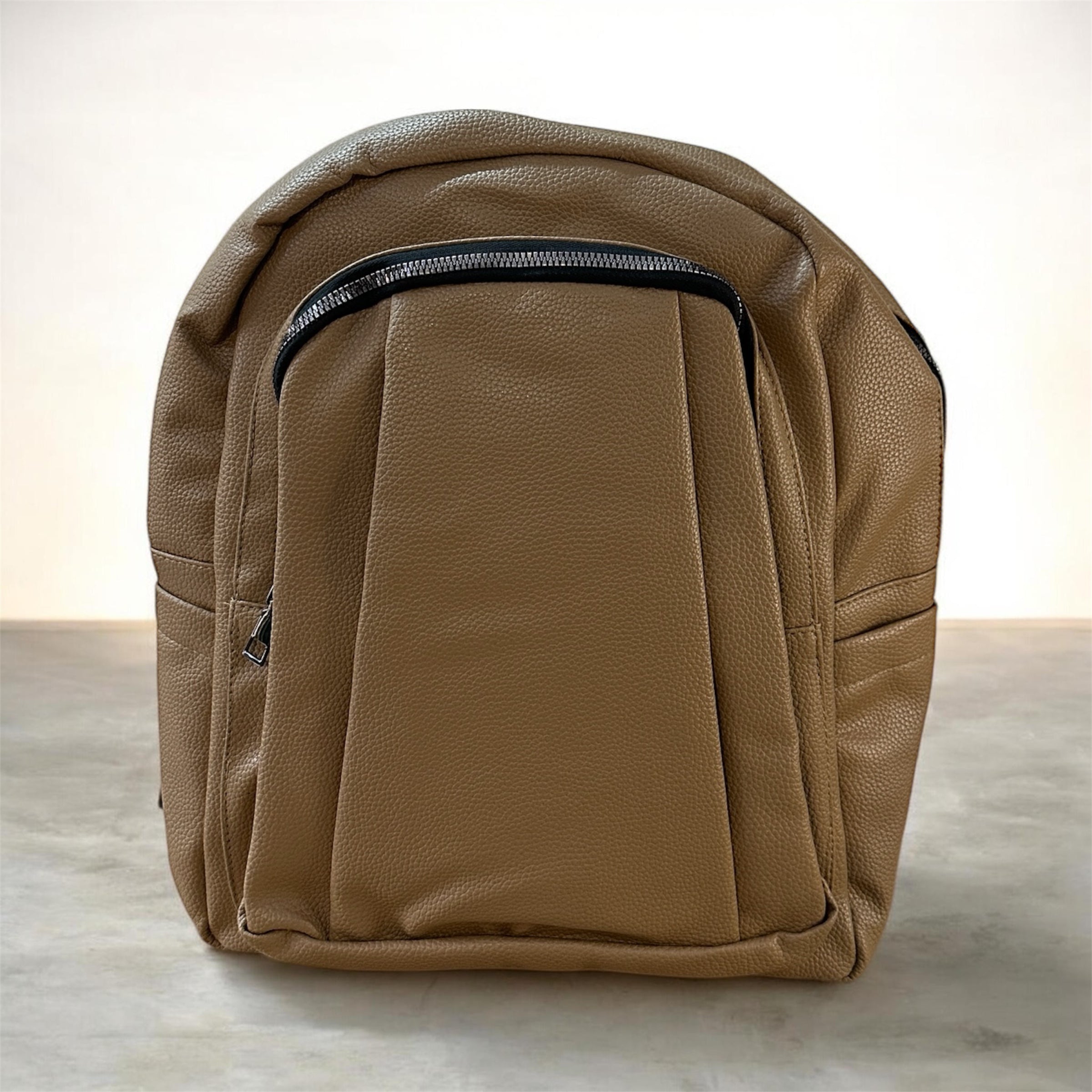Classic Backpack with Front Zip Pocket