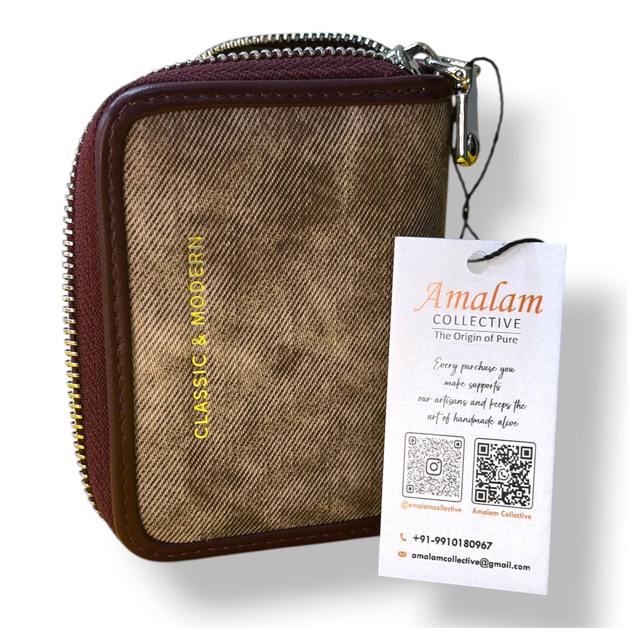 Premium Zip-Around Card Holder Wallet – 11 Slots | Classic & Modern Design | Compact Organizer