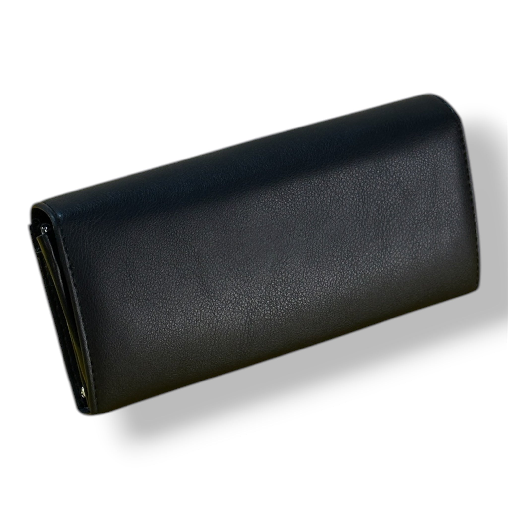Elegant Long Wallet with Multiple Compartments & Classic Flap Design
